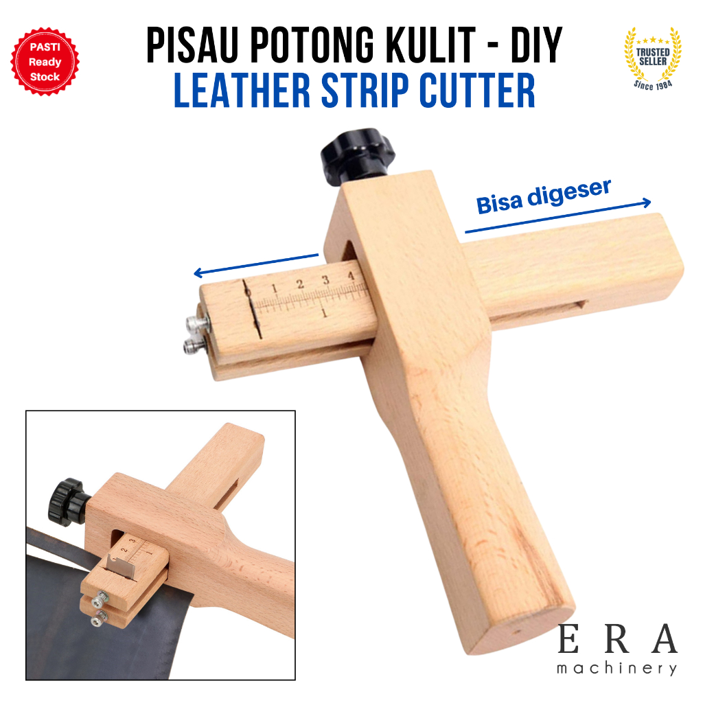 

Adjustable Leather Strap Cutter Cutting Strip Strap Cutter Leather Hand Tools Pralatan Potong Kulit alat potong kulit alat seset kulit leathercraft tool