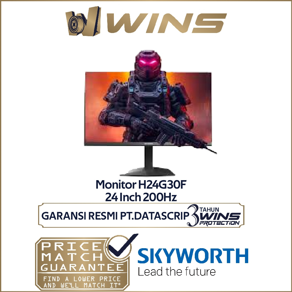 Skyworth H24G30F Monitor Gaming 24 Inch FHD 200Hz