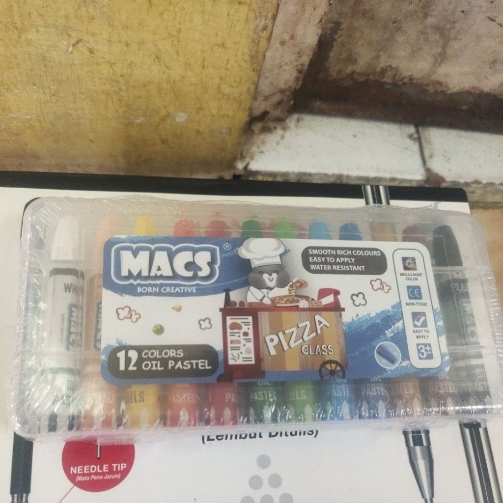 

macs 12 colors oil pastel bron creative / pcs