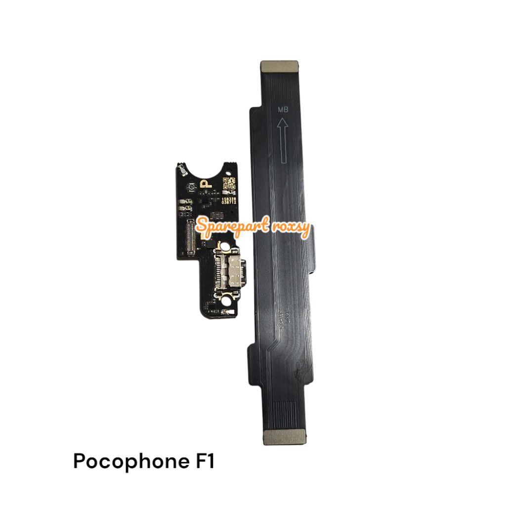 FLEXIBEL CHARGER POCOPHONE F1 PAPAN CAS FULLSET IC + FLEXIBEL BOARD POCOPHONE F1PLUS SATU SET