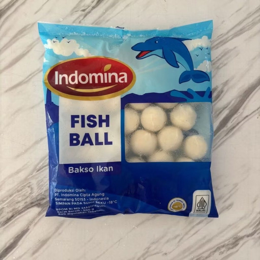 

INDOMINA Bakso Ikan 500gr / bakso ikan frozen