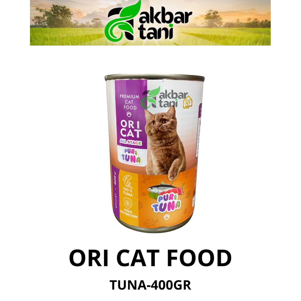 ori cat food 400gram premium cat food tuna makanan kaleng kucing ori cat