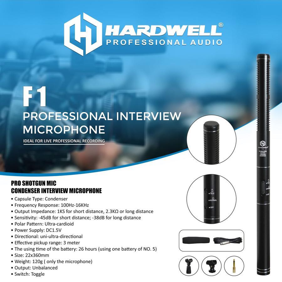 Hardwell F1 Shotgun Microphone Condenser Original