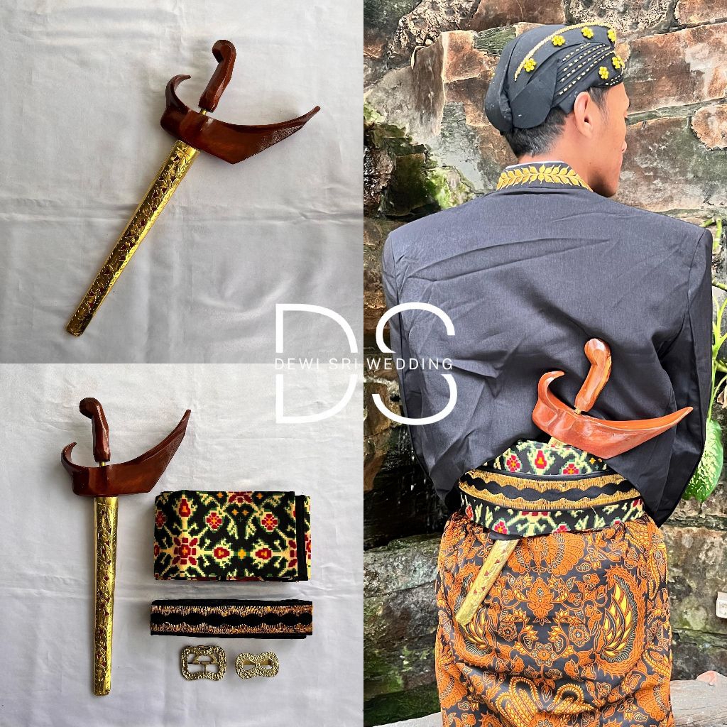 Set sabuk beskap(Lontong+ kamus +timang +keris )