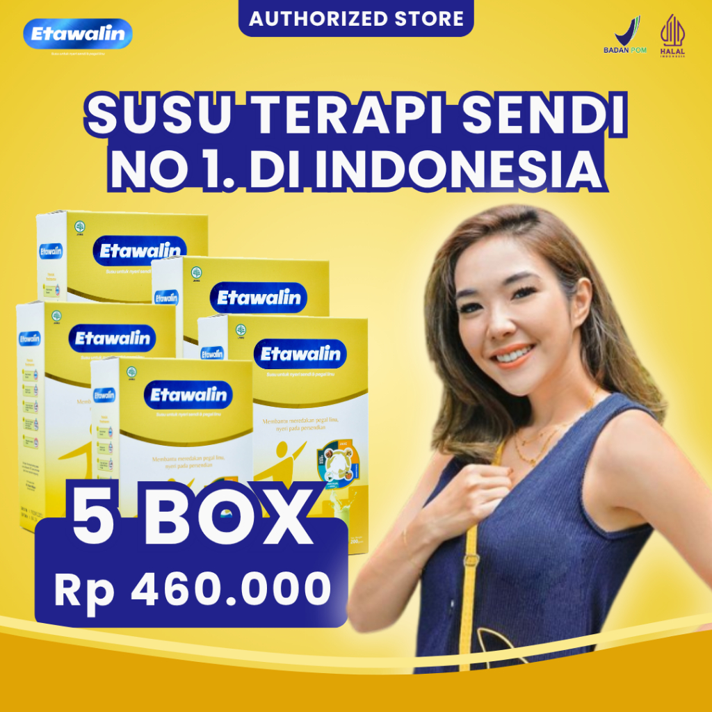 

Etawalin Susu Kambing Etawa Solusi Nyeri Sendi & Pegal Linu 5 Box