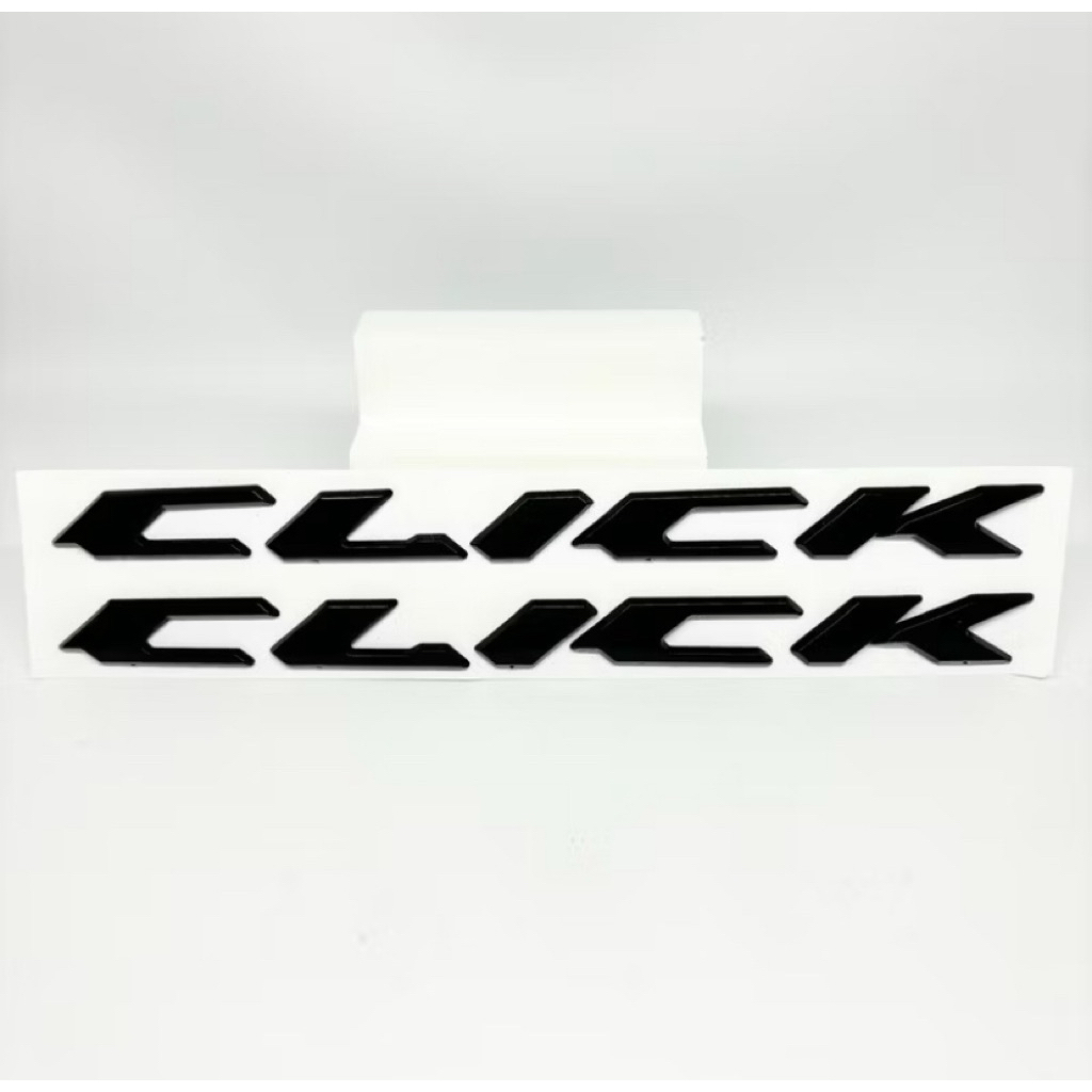 Emblem Click Vario Hitam Logo Timbul 2pcs Kiri Kanan Black