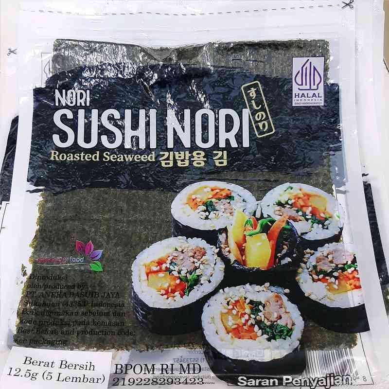 

Nori HALAL Seaweed Rumput Laut Sushi Gimbap Korean Yaki Sushi Nori ISI 5 LEMBAR 12,5 GR / Nori Sushi Halal 5 lembar /Yakinori Import Kimbab/ Gimbab / Lembar Rumput Laut