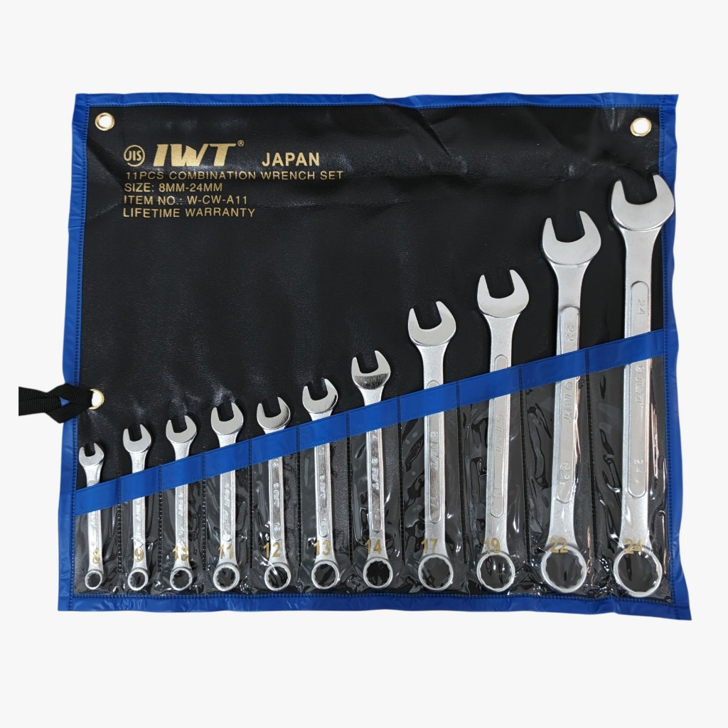 IWT Kunci Ring Pas Set 5 pcs  (8-17mm) & 11 pcs (8-24 mm) -Combination Wrench JAPAN