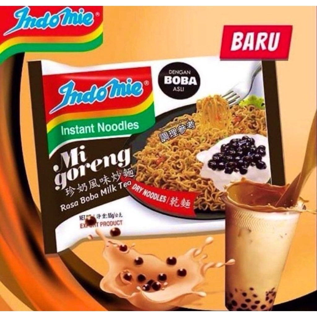 

Indomie mie instan varian boba terbaru halal bpom