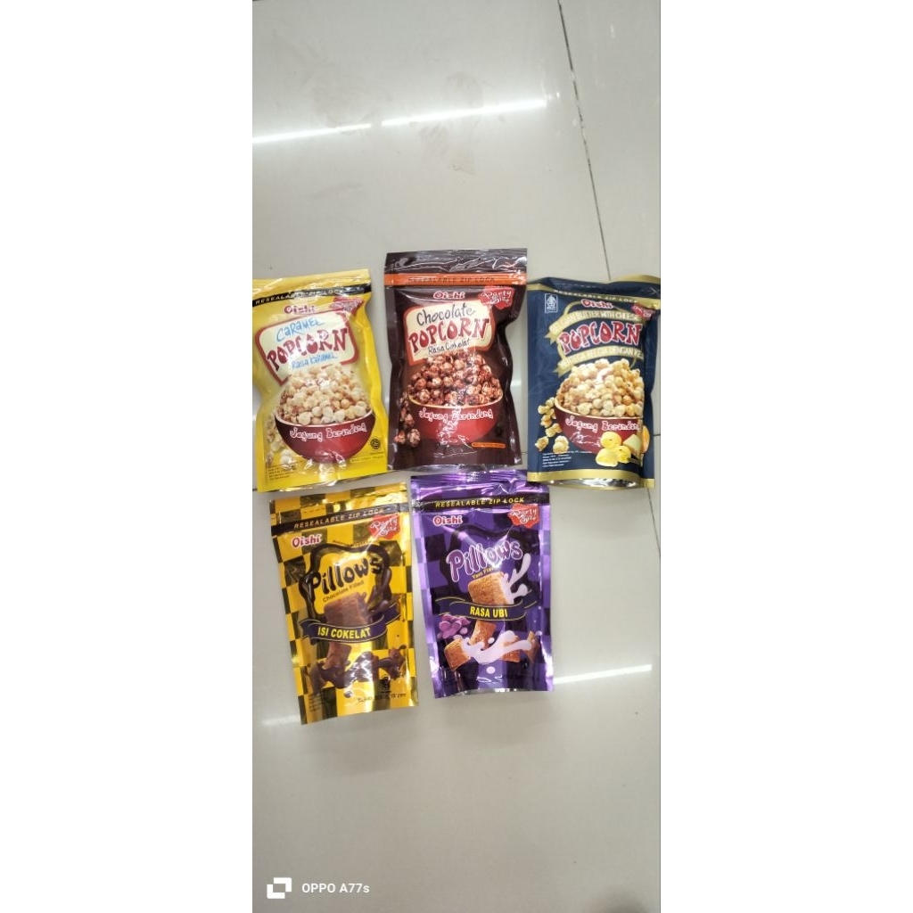 

OISHI POPCORN 100GRALL VAR/OISHI SPONGE CRUNC 100gr