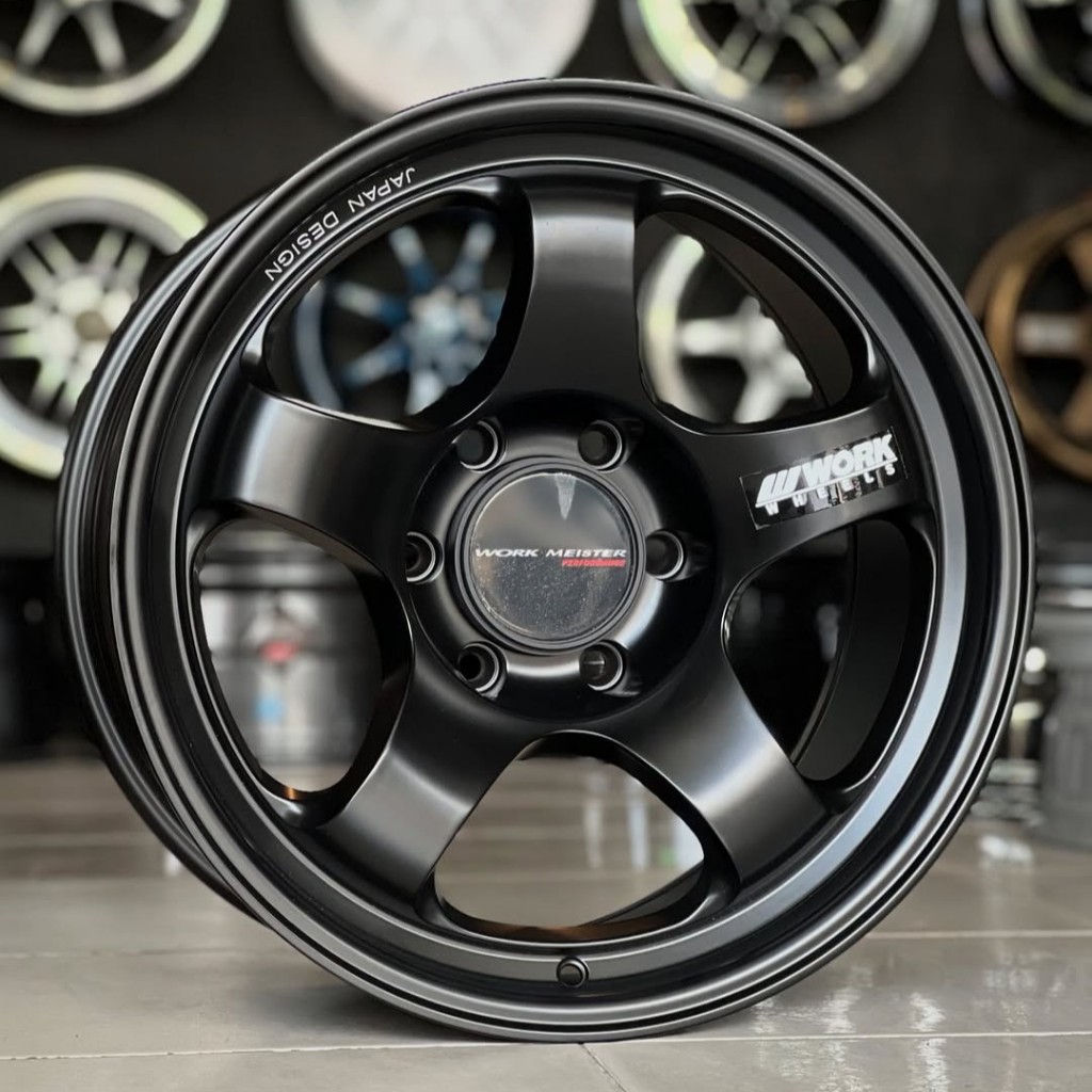 Velg Work Meister SUV Ring 18 Lebar 9 Pcd 6 x139.7 Et 0 Warna Satin Black | Velg R18 | Velg Mobil | 