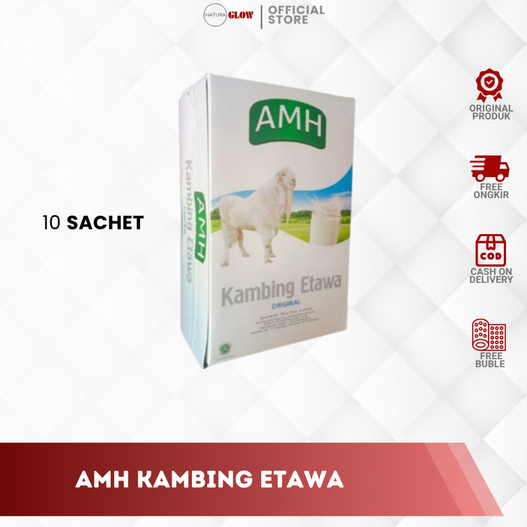 

SUSU KAMBING AMH ORIGINAL & JAHE – susu kambing bubuk isi 10 sachet | bantu sehatkan paru-paru secara alami | kombinasi etawa & jahe hangatkan tubuh | original AMH 100% | bisa COD