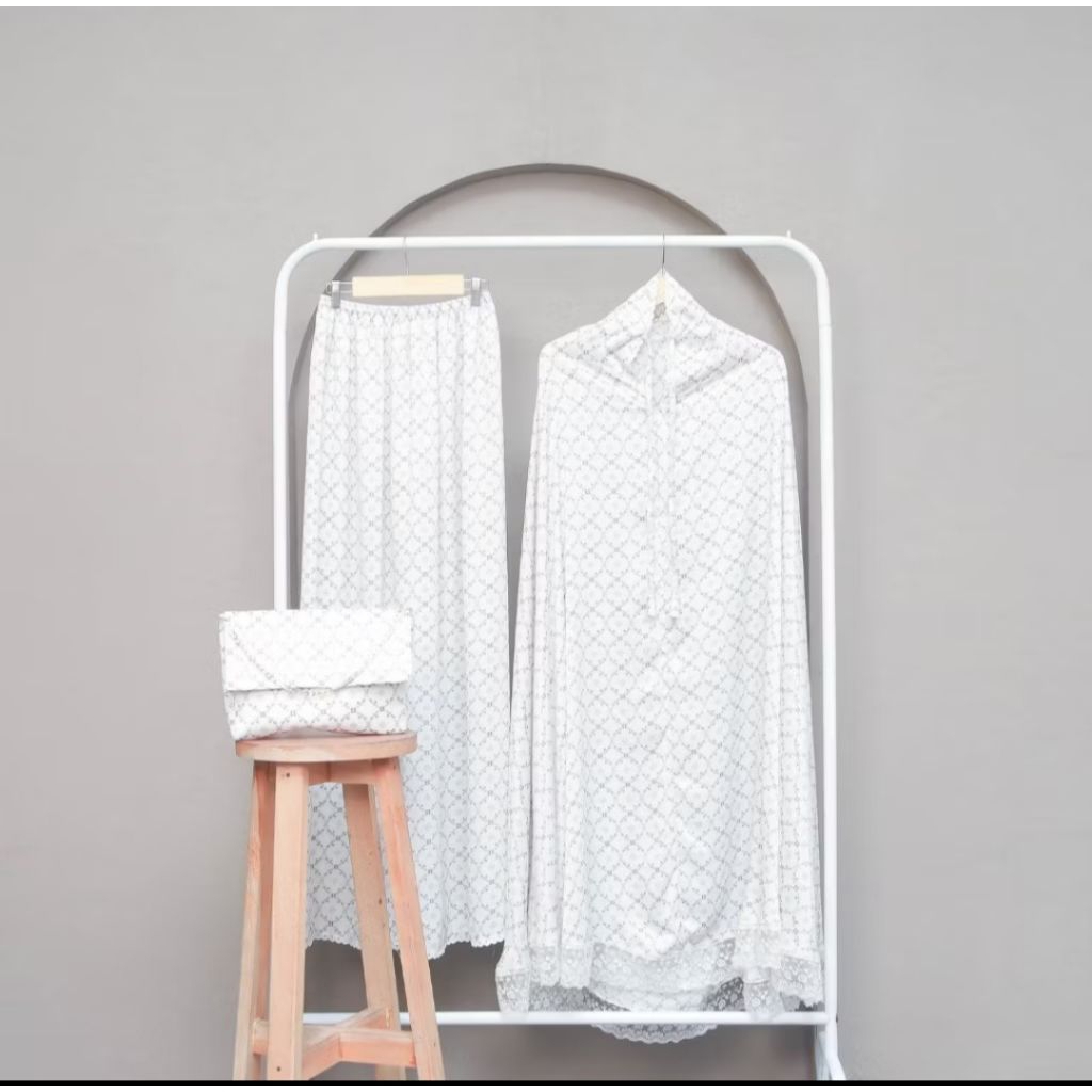 Mukena Ayana Santorini luxury silk premium