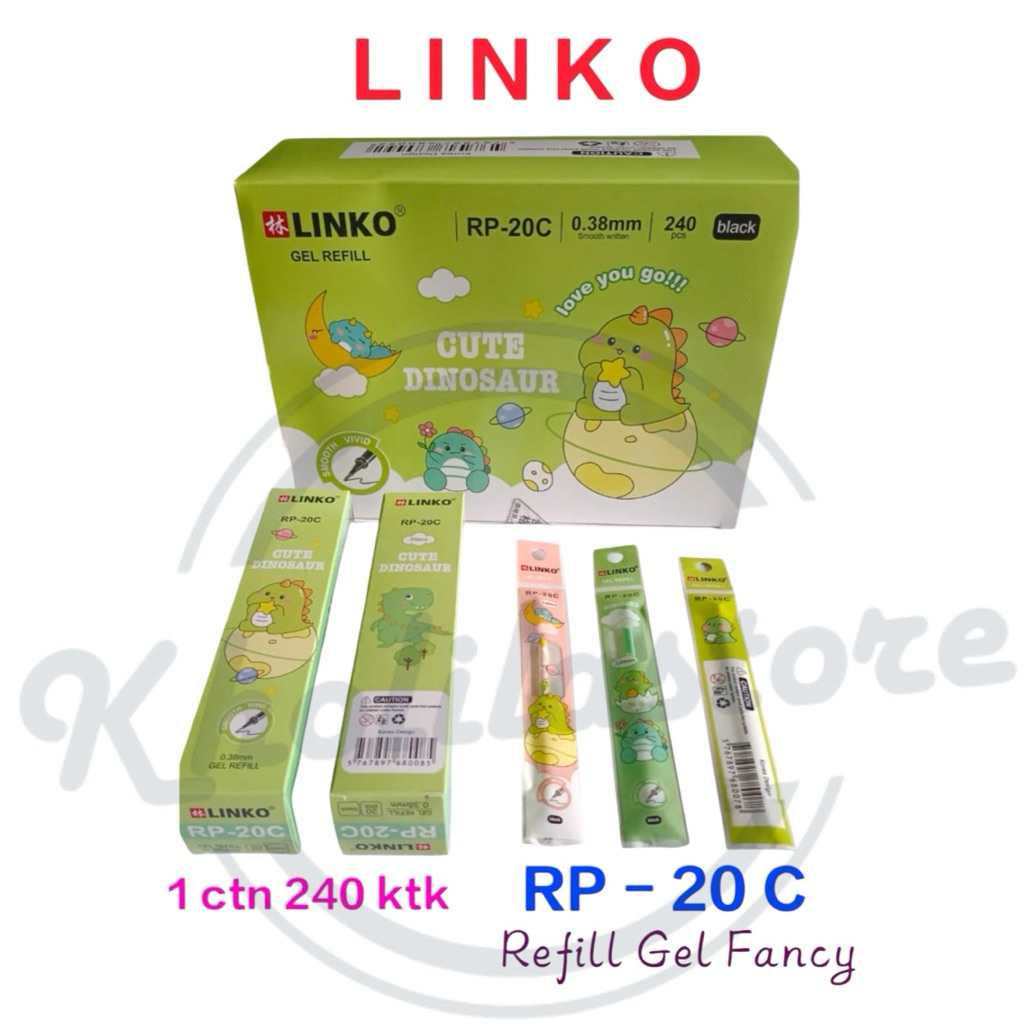 

Isi / Refill Pulpen Gel Linko RP20 isi 20 pcs