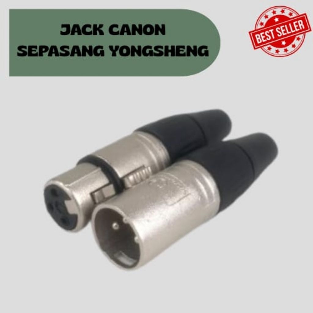 JACK CANON YONGSHENG YS136N/ JACK CANON SEPASANG YONGSHENG/ JEK CANON YONGSHENG 3PIN