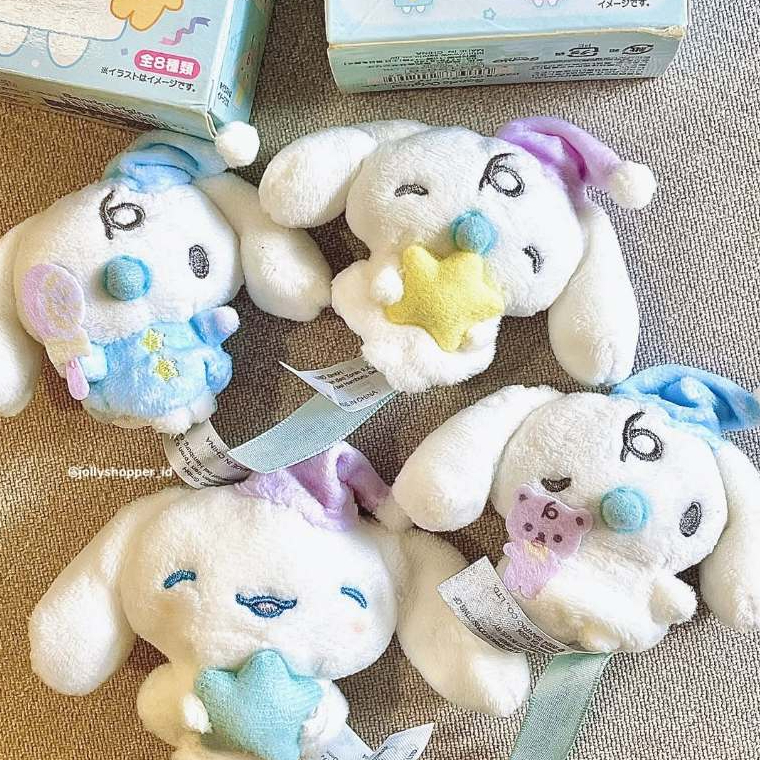 [READY STOCK] Sanrio JAPAN Cinnamoroll Milk Charm Mascot Boneka Jari MINI Plush Blind Box RARE