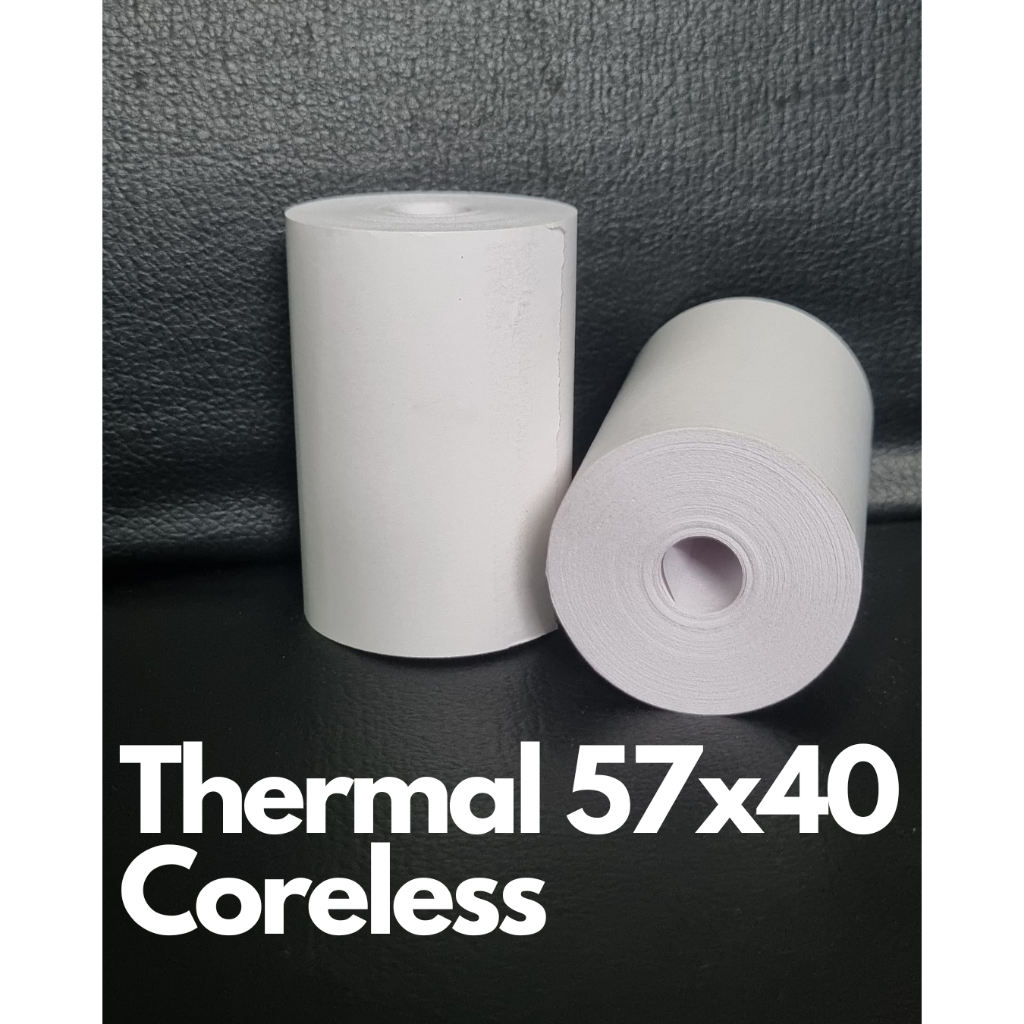 

kertas struk thermal 57x40 coreless termal register kasir 57x40 tanpa core