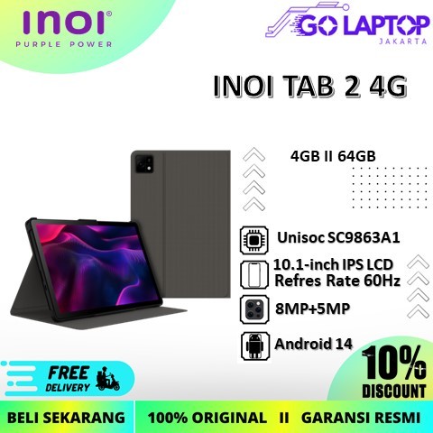 INOI TAB 2 4G RAM 4/64GB -GARANSI RESMI