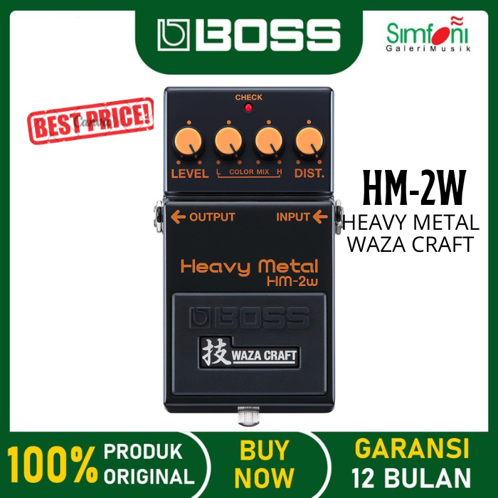 BOSS HM-2W Heavy Metal Waza Craft Guitar Effects Pedal / Efek Gitar