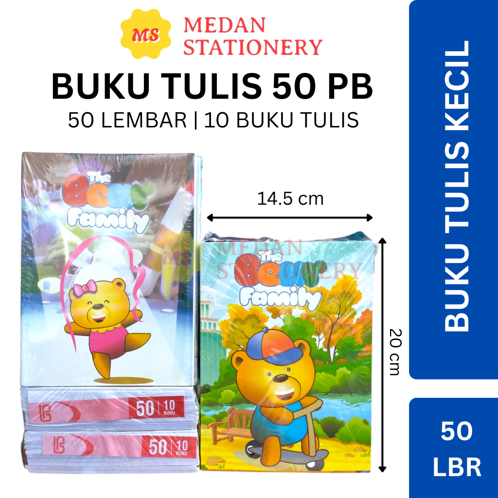 

Buku Tulis Murah isi 50 Lembar per Pack 10 buku
