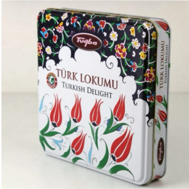 

Tugba kuruyemis/Turkish dileght motifli antep fistikli Turk lokomu 500gram