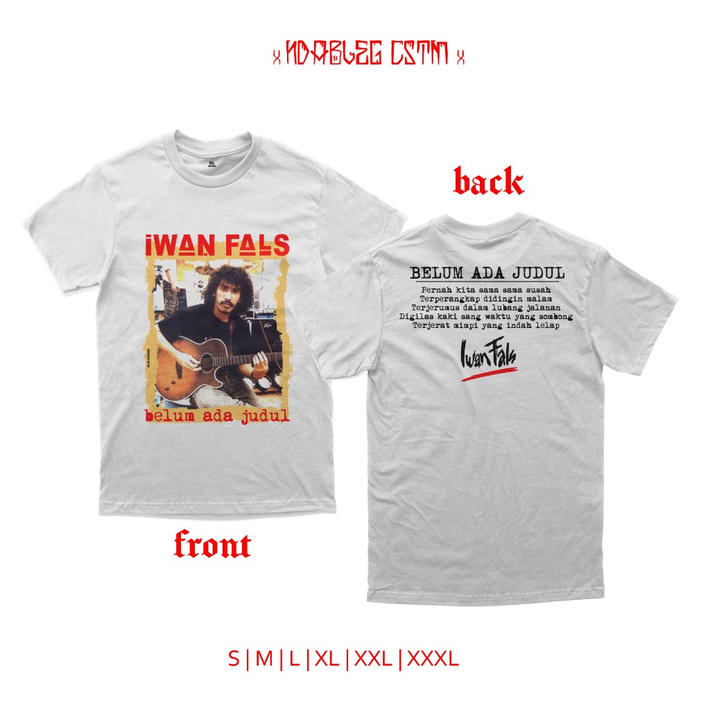 Kaos iwan fals belum ada judul kaos oi iwan fals combed 24s