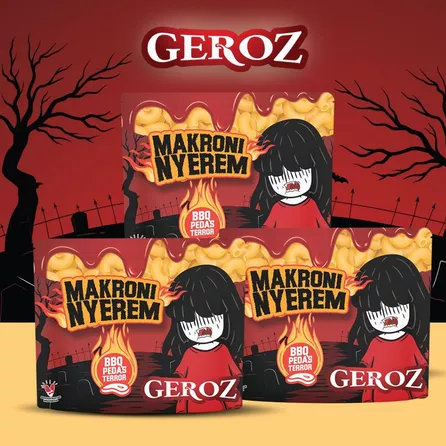 

Geroz - Makroni Nyerem - Rasa BBQ isi 3
