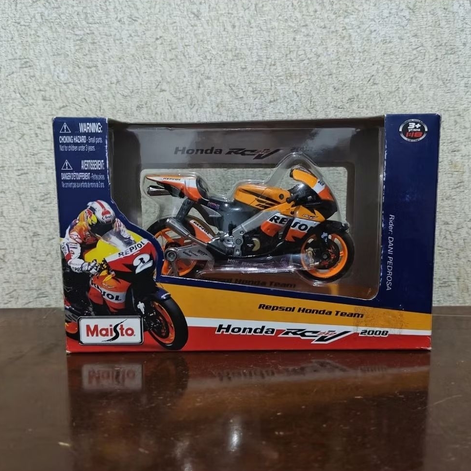 Diecast Maisto Motogp Dani Pedrosa 2008 Skala 1:18
