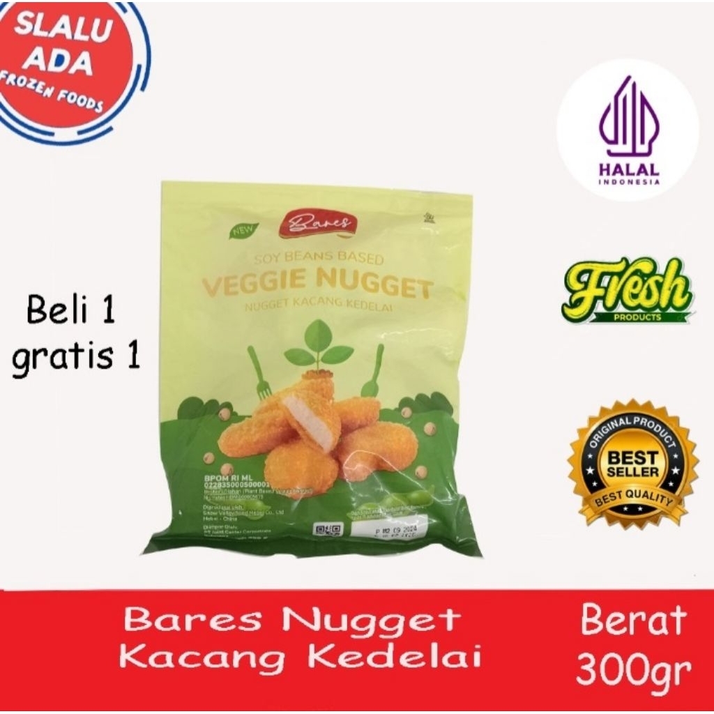 

Bares Nugget Kancang Kedelai Berat 300gr