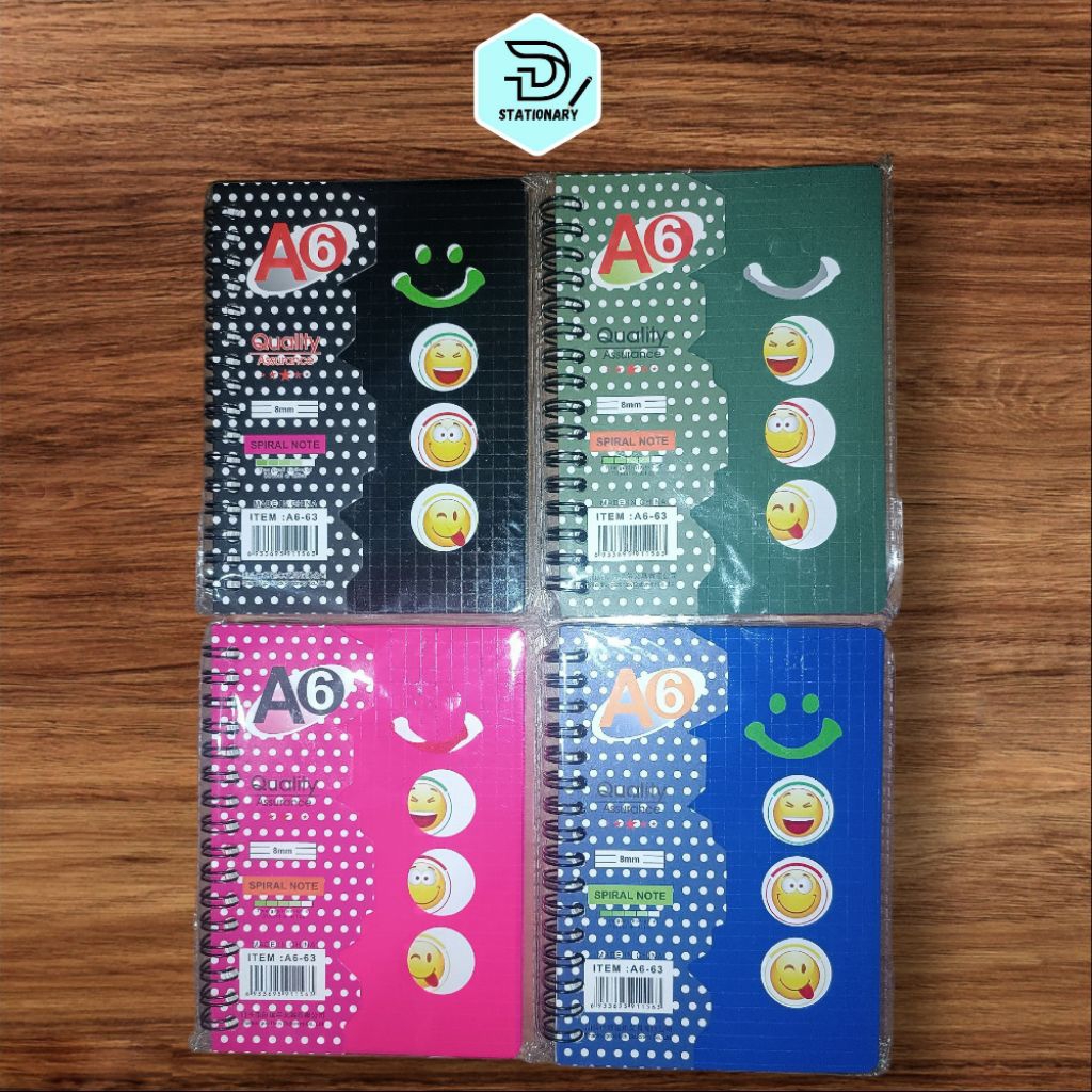 

BUKU SPIRAL PLASTIK A6-63 EMOJI