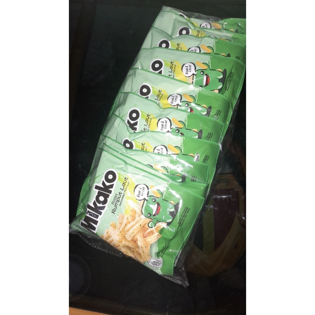 

Mikako Ciki Snack Kentang Cryspy Krispi Snack Ciki Kentang Rumput Laut Murah untuk Ultah dan Jajanan Sehat Rasa Rumput Laut untuk Anak