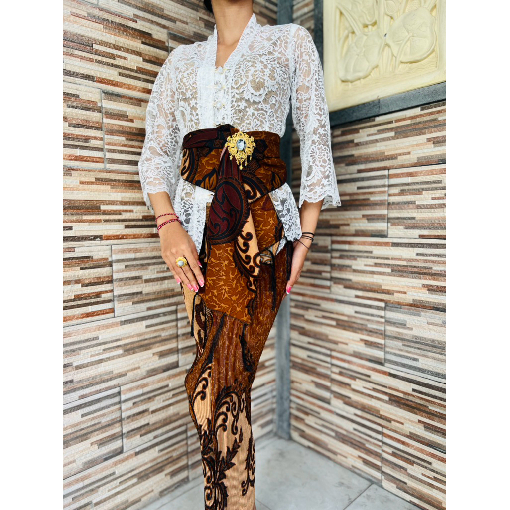 Kamen Jadi Plisket + selendang