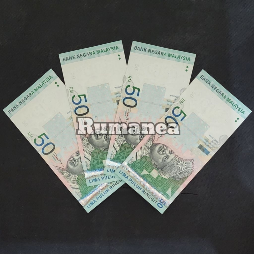 Ringgit Malaysia Uang Asing Pecahan 50 Ringgit Old Series