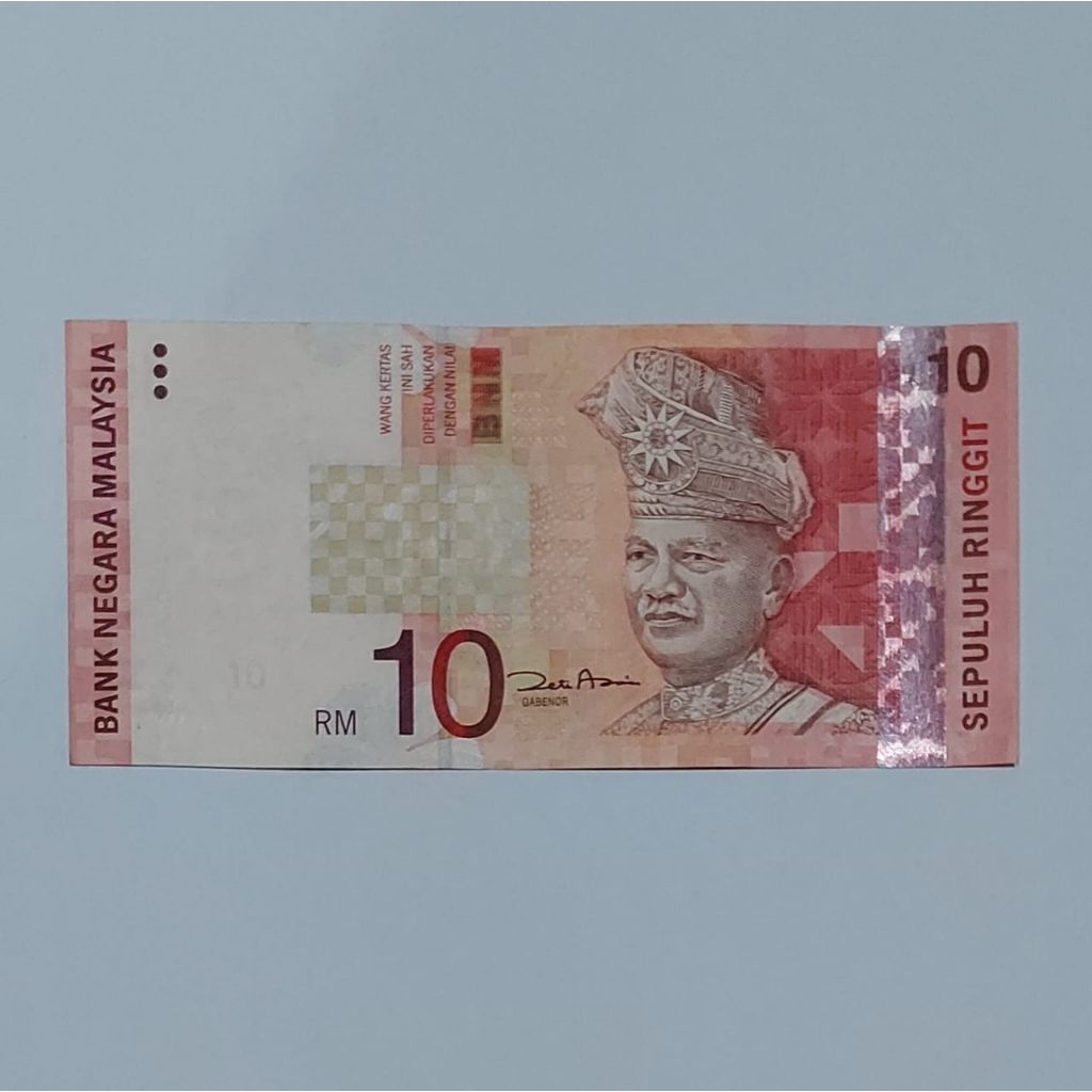 Ringgit Malaysia Uang Asing Pecahan 10 Ringgit Old Series