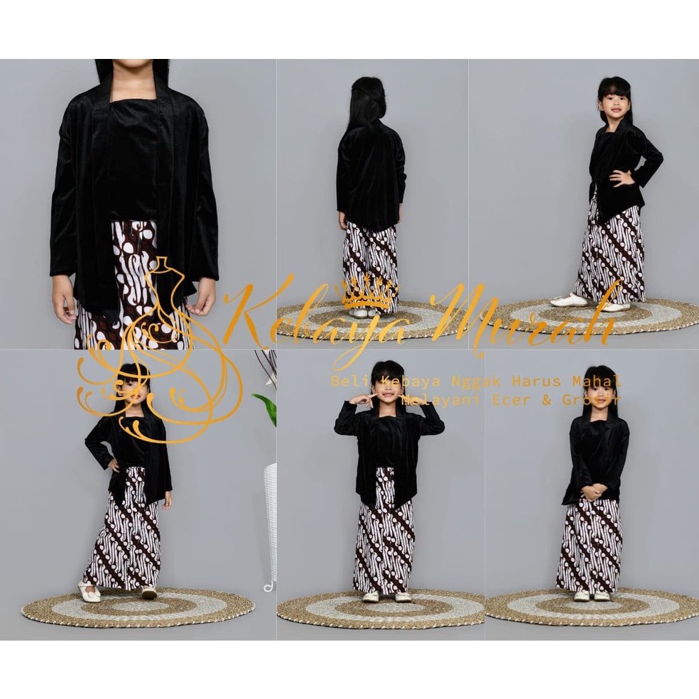 KODE R95N SET KEBAYA KUTUBARU BLUDRU POLOS ANAK