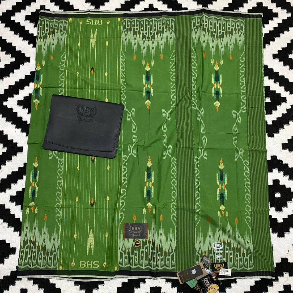 Sarung BHS Signature SIM Gold Lawas Sutra Spunsilk Mercerized Jahit Tengah ATBM Limited (COD)