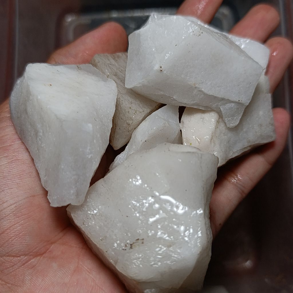 Bongkahan Batu Giok Salju Natural/ Bahan Batu Giok Salju putih bersih Natural / batu giok putih natu