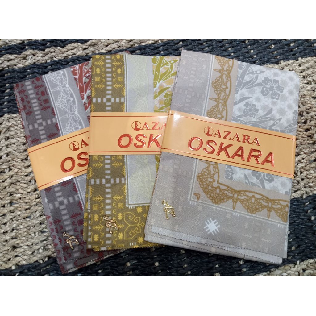 Jilbab Segiempat motif hitam Black series kerudung segiempat motif premium hijab azara