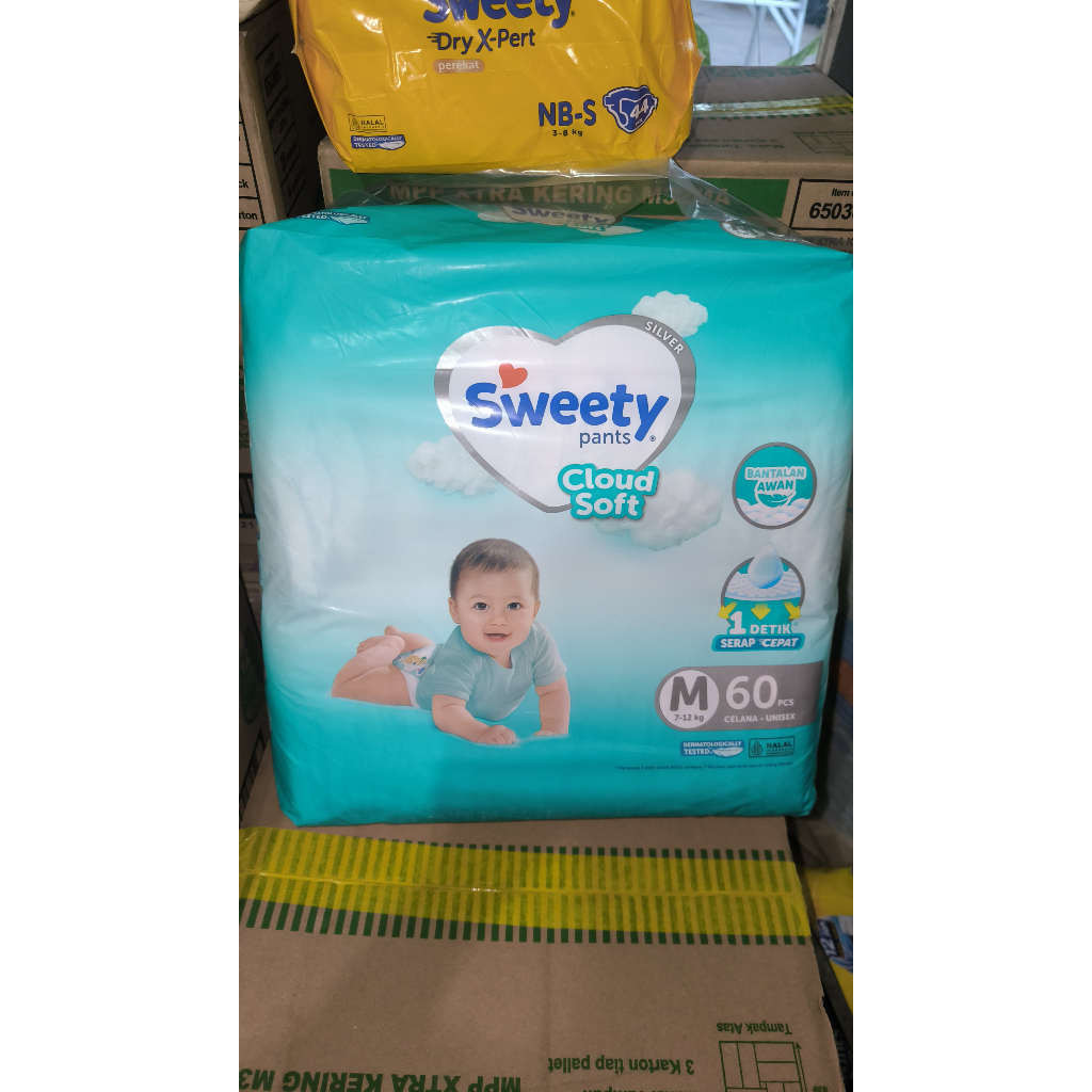 Sweety Silver Jumbo Sweety Silver Cloud Pants Sweety Silver M 60