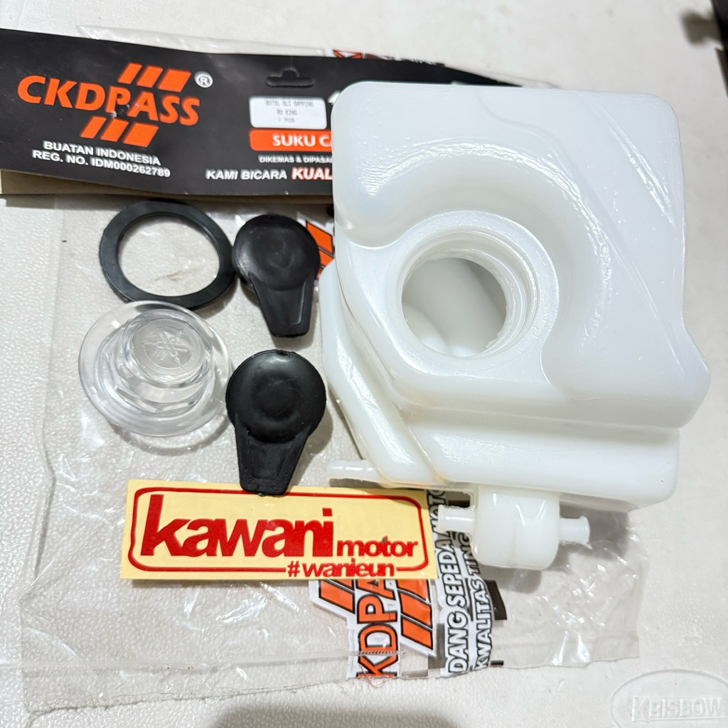 Tabung Botol Kempis Oli samping RX KING RXK Mika transparan CKDPASS