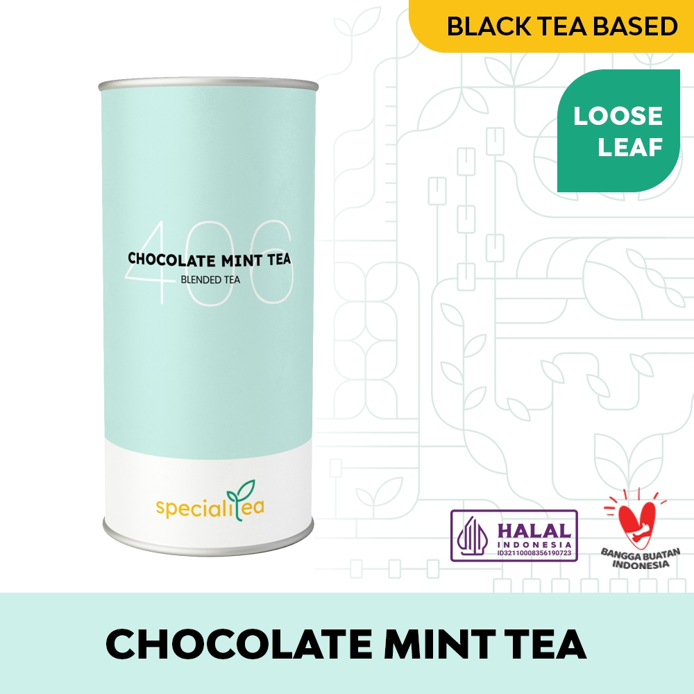 

Chocolate Mint Tea - Blended Tea - Black Tea / Teh Hitam - Specialitea - Indonesian Artisan Tea