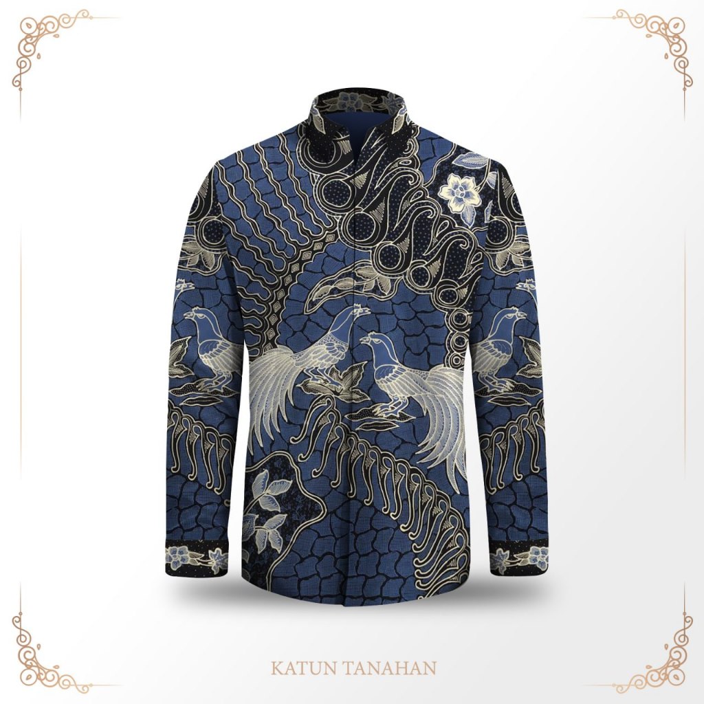 Kemeja pria lengan panjang batik tulis exclusive pola baju batik pria bahan katun premium batik tuli