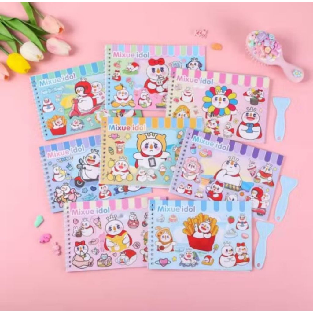 

STIKER MEMO/STIKER BUKU SPIRAL KARAKTER MIXUE CUTE