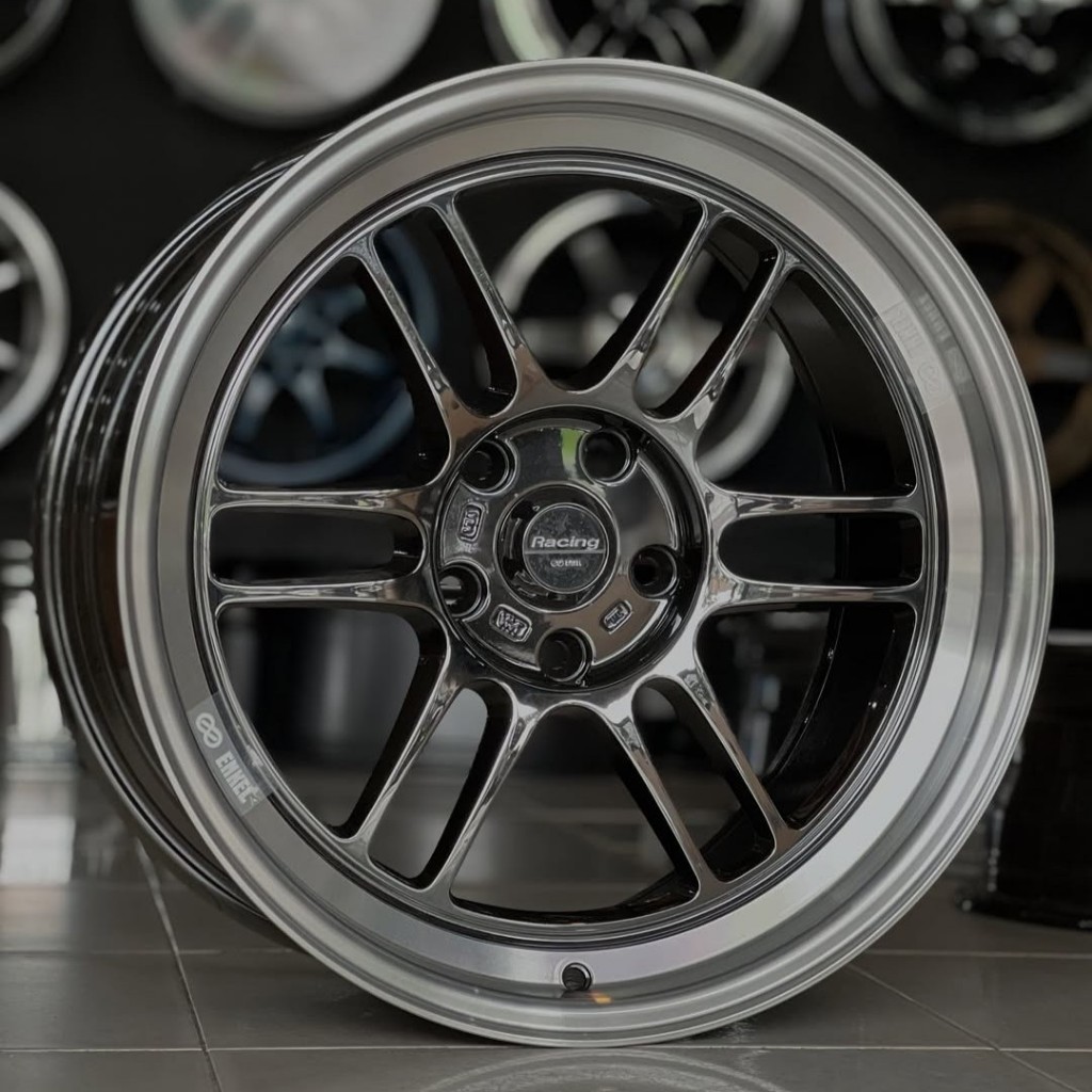 Velg Enkei RPF1 Ring 18 Lebar 9.5 Pcd 5 x 114.3 Et 25 Warna Black Chrome Lip Polish | Velg R18 | Vel