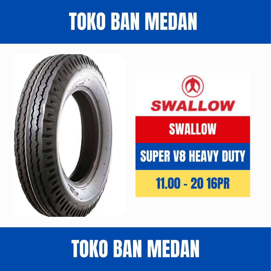 BAN TRUK SWALLOW 1100-20 16PR SUPER V8 HEAVY DUTY