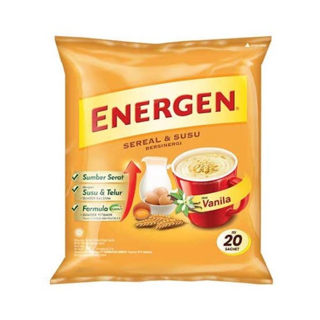 

Energen Vanilla Bag Isi 20 Sachet