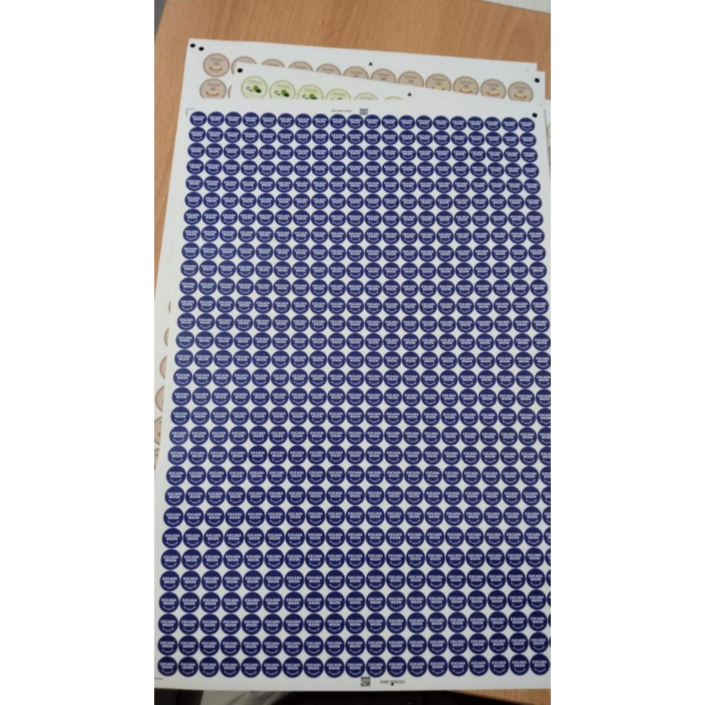 stiker parfum roll on isi 600pcs laminasi