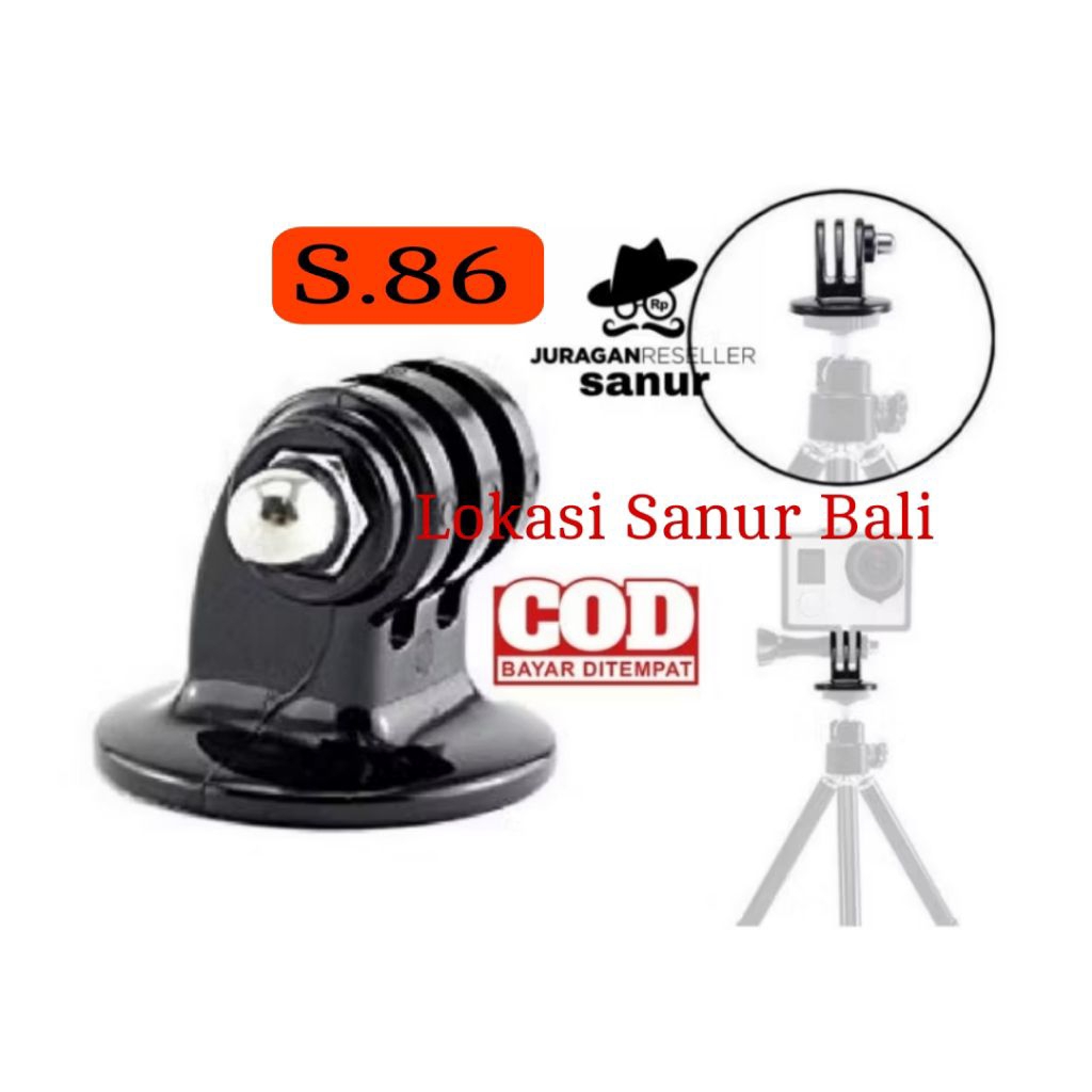 Holder mounting adapter untuk Tripod Adapter Monopod adaptor for Gopro xiaomi Yi dll