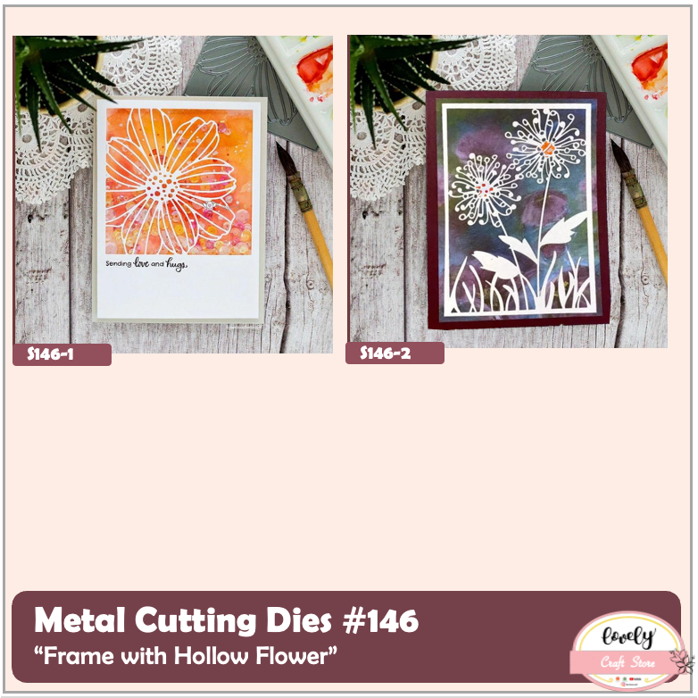 

LovelyCraftStore | Metal Cutting Dies S146 "Frame with Hollow Flower