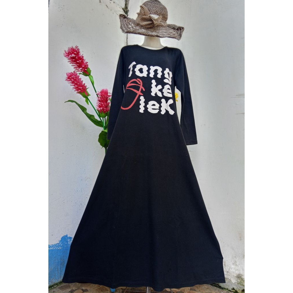 Gamis Bahan Kaos